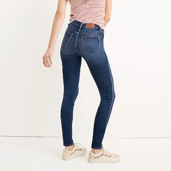 GUC! Madewell Taller 10" High-Rise Skinny Jeans in Danny Wash - Picture 4 of 7